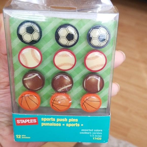 Sports Push Pins Sports Thumb Tacks - Picture 1 of 2